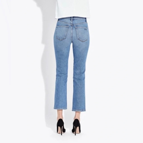 AYR Yes Yes Yes Jeans Size 24 Straight Crop Irie Wash Blue Cotton Blend - Picture 15 of 16